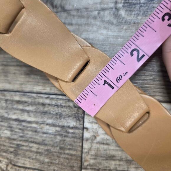 Vintage Leather Belt Tan Boho Woven Western Minimalist Fisherman Core Old Money main image 9